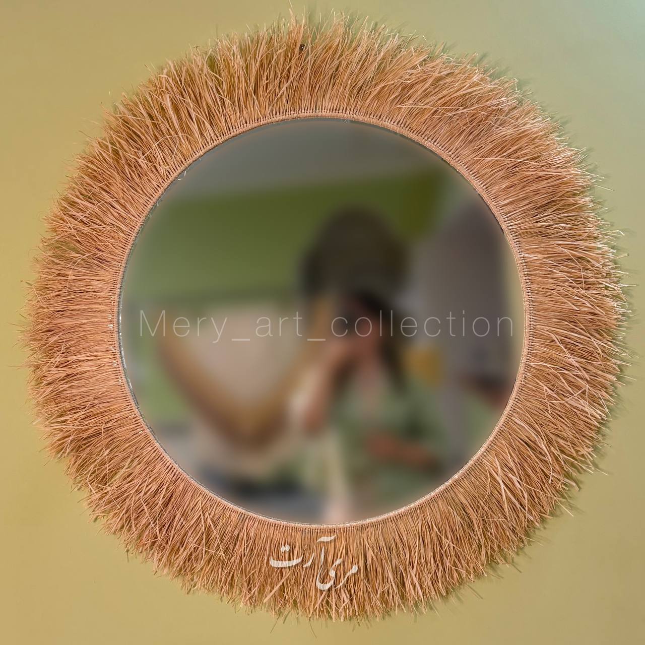 آینه رافیا سبک بوهو (قطر یک متری) - Image 1