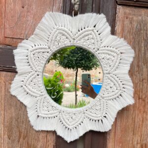 آینه مکرومه (قطر 50cm)