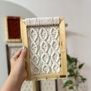 جاکلیدی دیواری مکرومه (مدل پیچک۲)