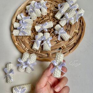 گیفت شمع موم عسلی