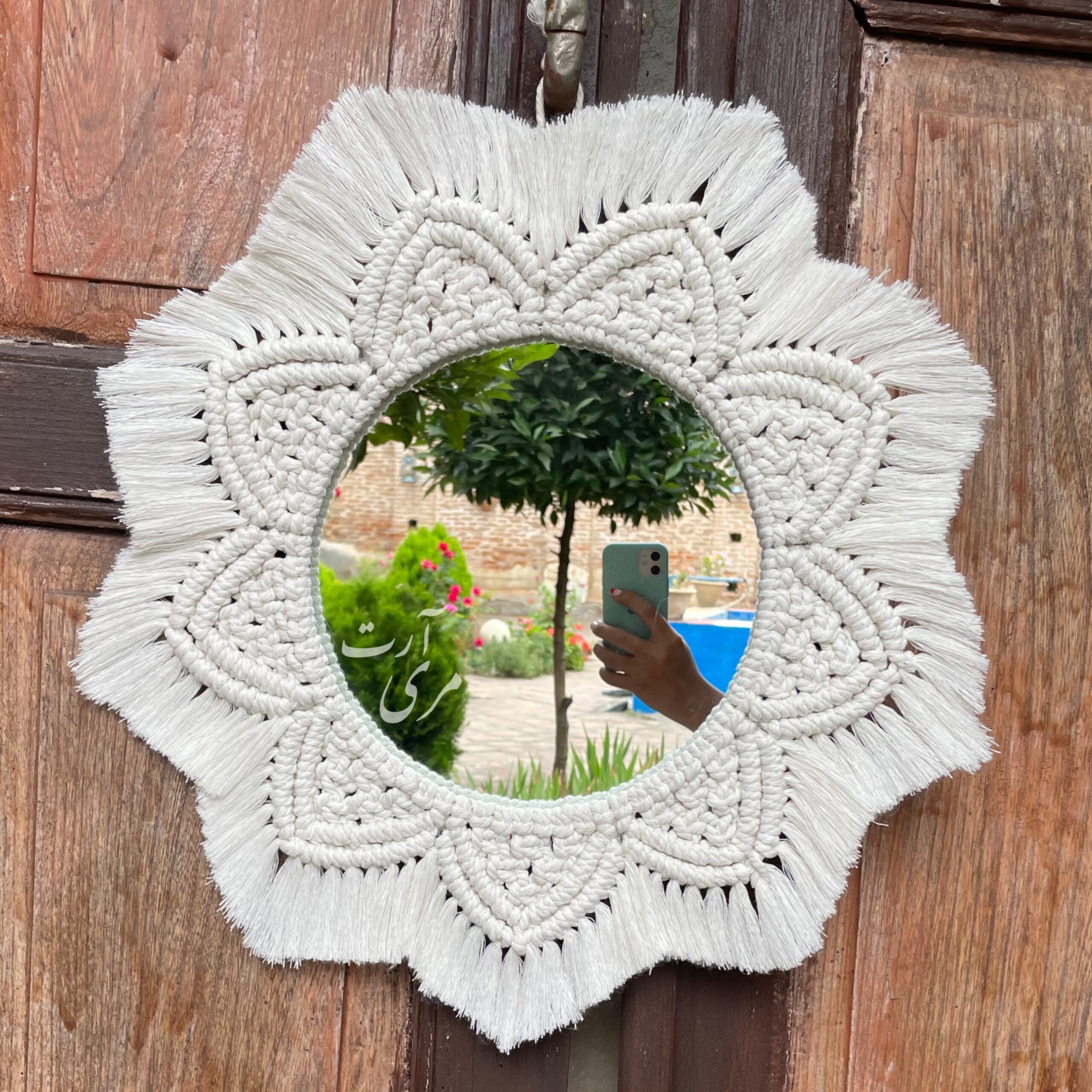 آینه مکرومه (قطر 50cm) - Image 1