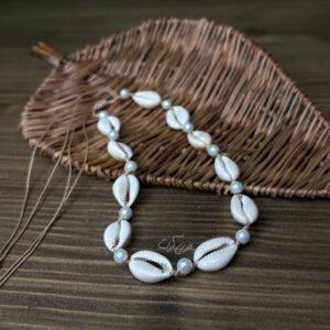 گردنبند ساحلی دخترانه صدفی (کد ۰۳)